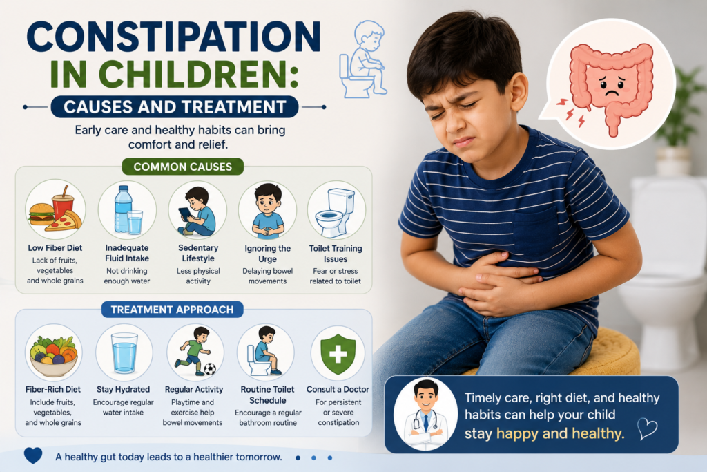 Constipation in Children Causes and Treatment