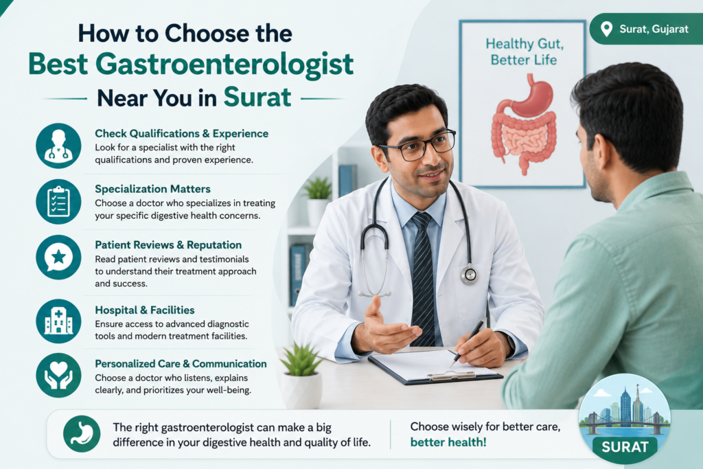 How to Choose the Best Gastroenterologist Near You in Surat