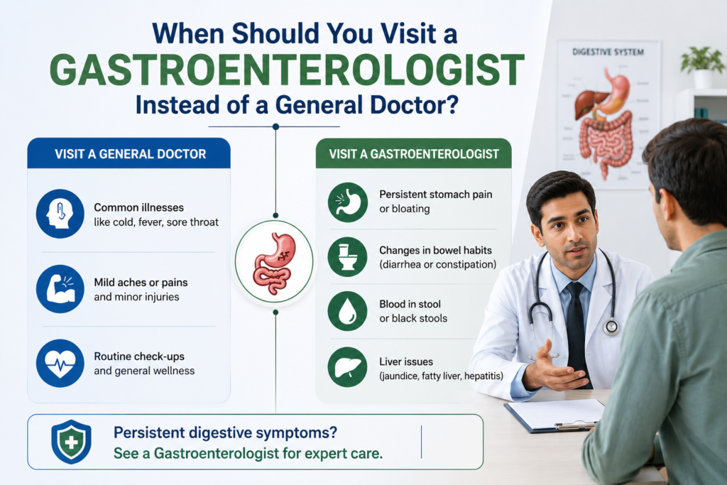 When Should You Visit a Gastroenterologist Instead of a General Doctor