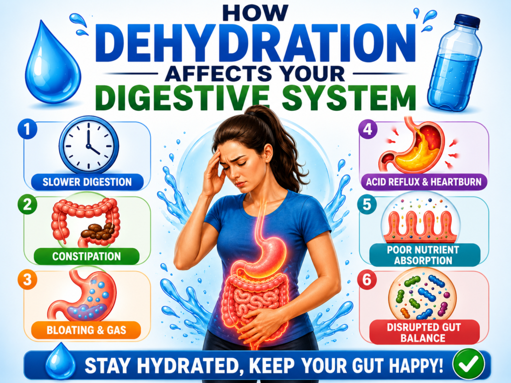 How Dehydration Affects Your Digestive System